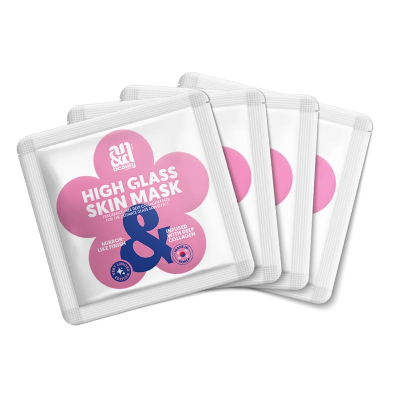 A.N.D. beauty – The High Glass Skin Mask 4er Set | Korean Glow Deal